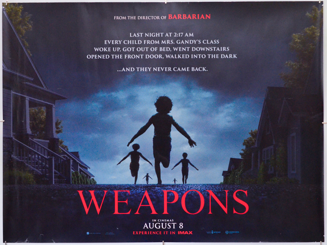 Weapons - Original Quad Poster - Film Poster - Movie Poster