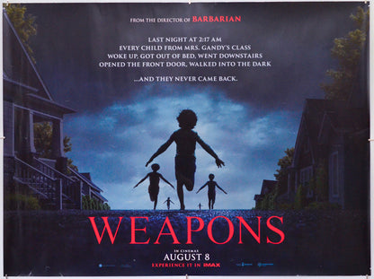 Weapons - Original Quad Poster - Film Poster - Movie Poster