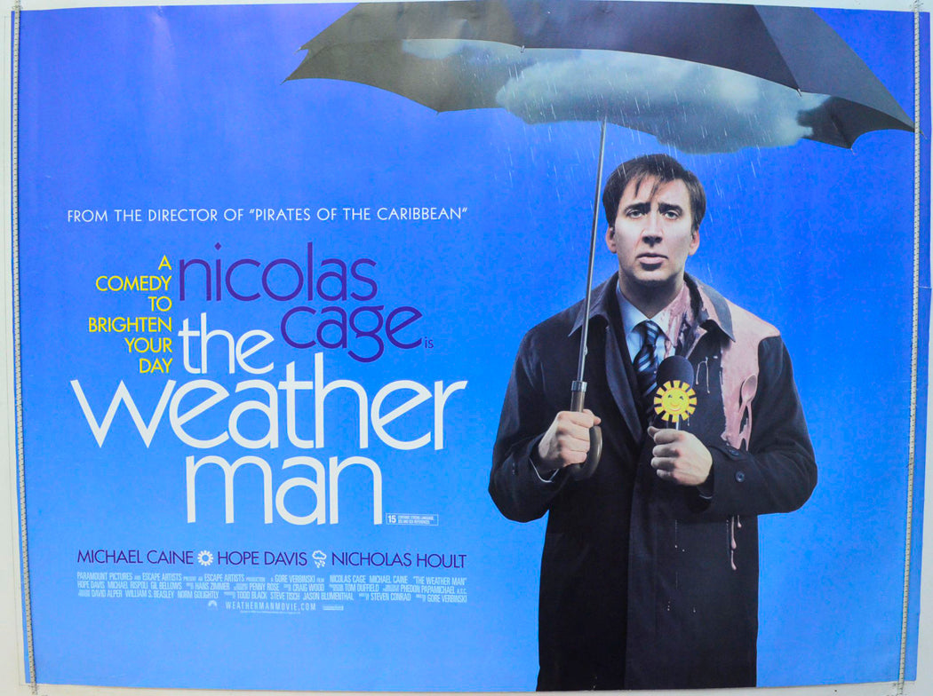 The Weather Man Original British Quad Poster - Film Poster - Movie Poster 