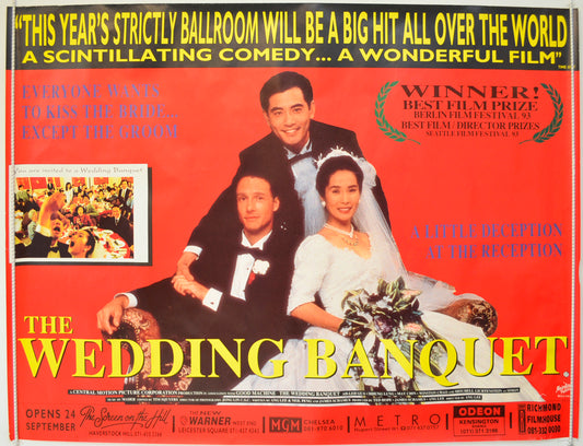 The Wedding Banquet  Original British Quad Poster - Film Poster - Movie Poster 