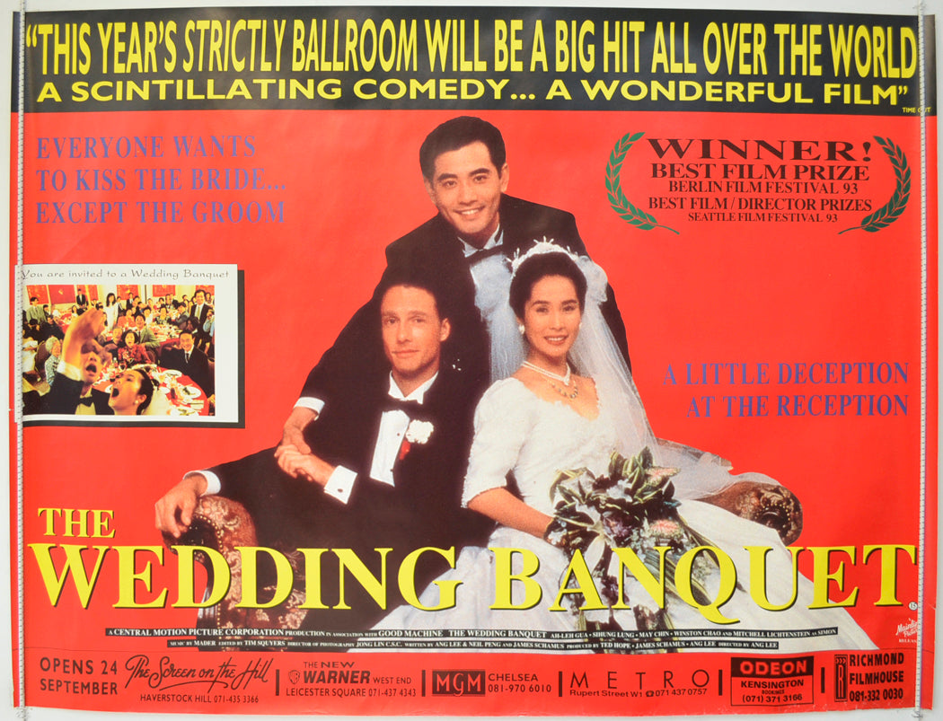 The Wedding Banquet  Original British Quad Poster - Film Poster - Movie Poster 