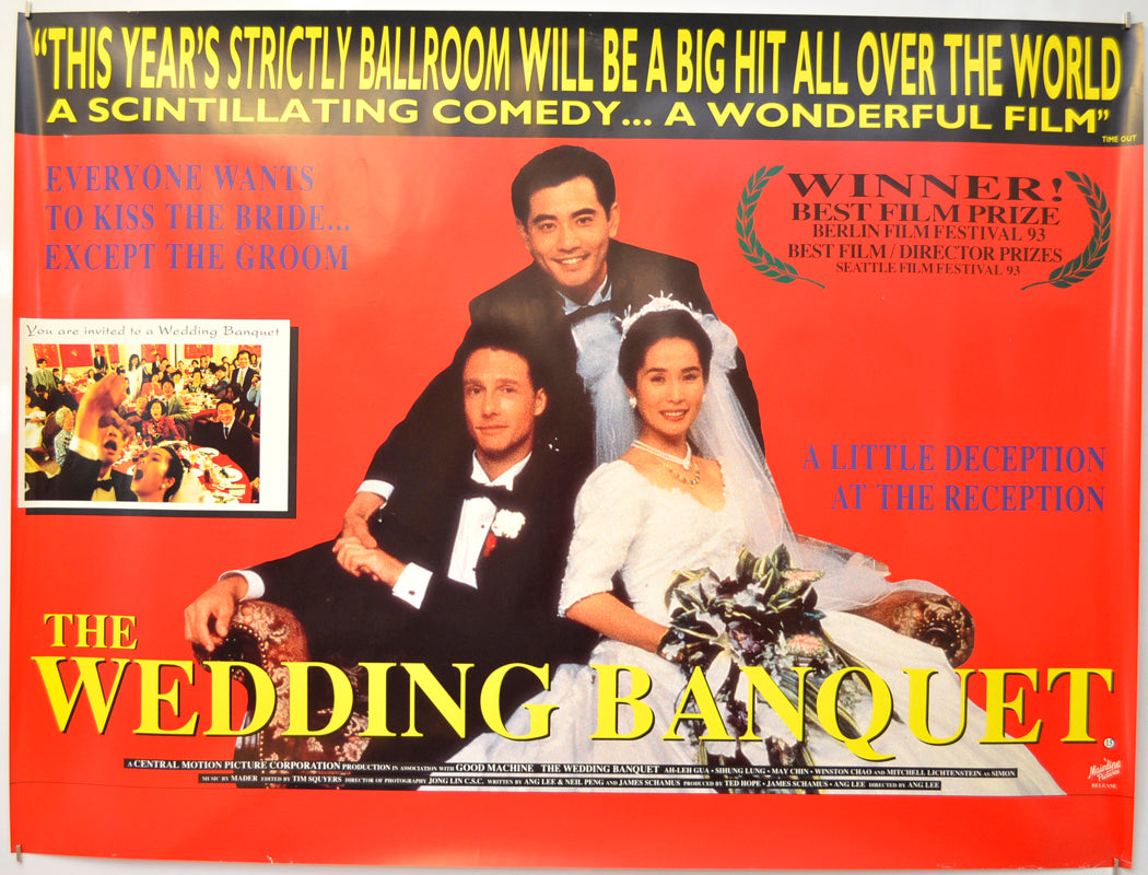 The Wedding Banquet  (a.k.a Xi yan) Original Quad Poster - Film Poster - Movie Poster  