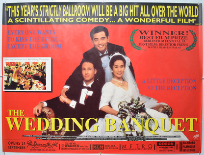 The Wedding Banquet (a.k.a Xi yan) Original Quad Poster - Film Poster - Movie Poster