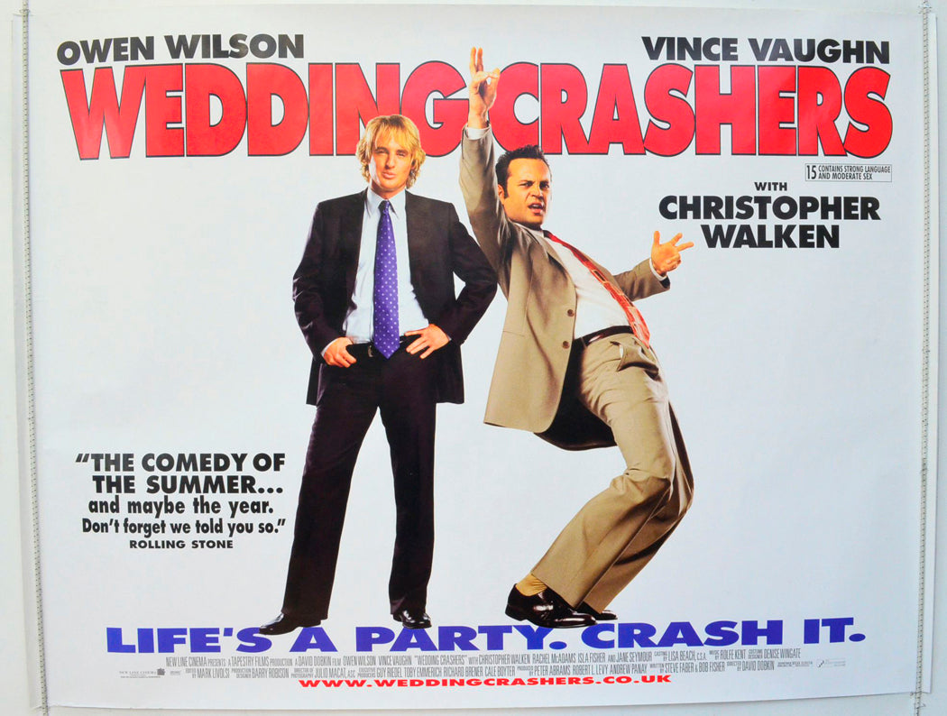 Wedding Crashers Original British Quad Poster - Film Poster - Movie Poster 