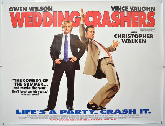 Wedding Crashers Original Quad Poster - Film Poster - Movie Poster