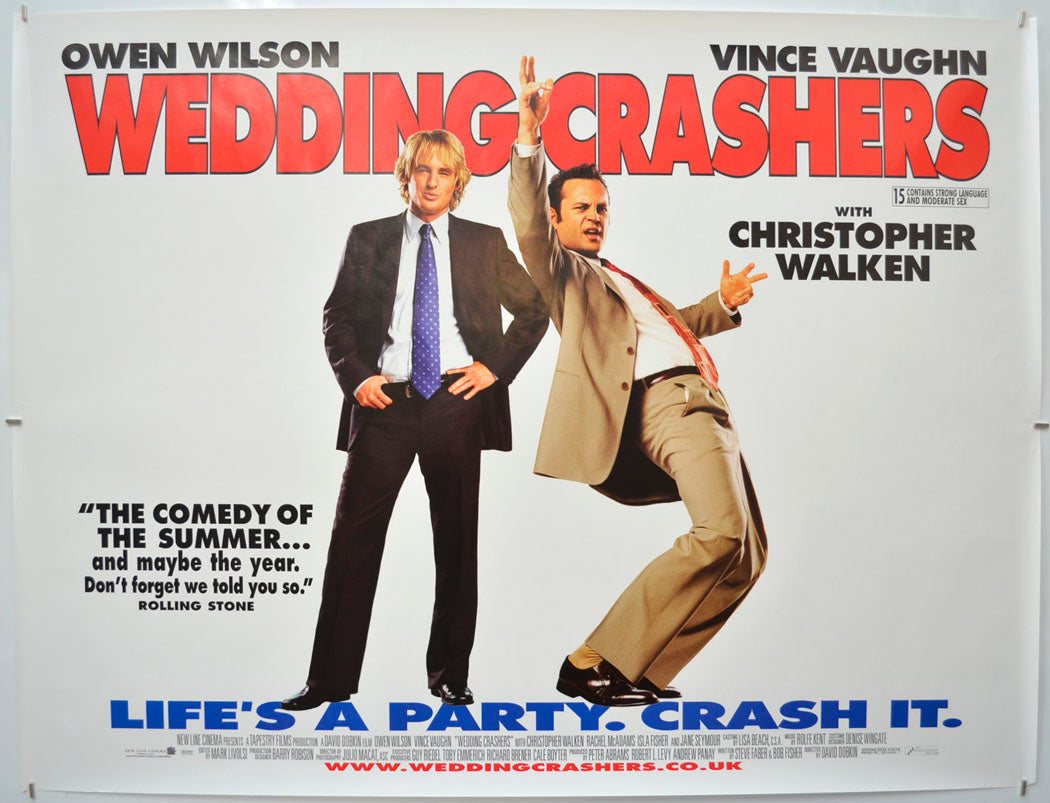 Wedding Crashers Original Quad Poster - Film Poster - Movie Poster