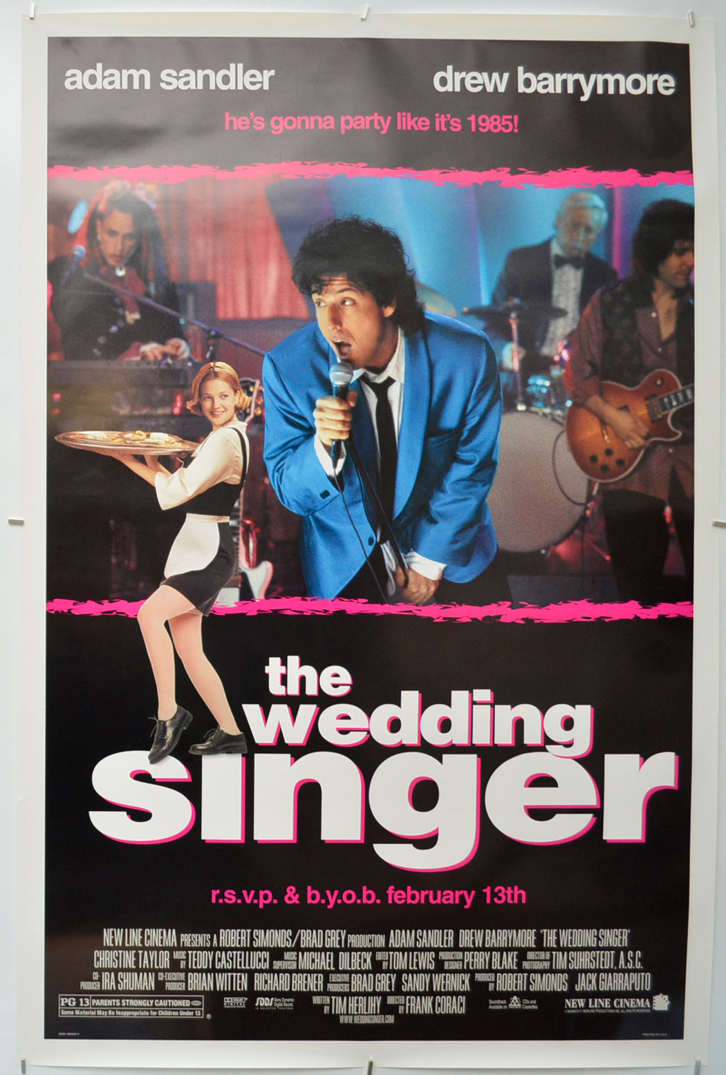 The Wedding Singer - Original One Sheet Poster - Film Poster - Movie Poster