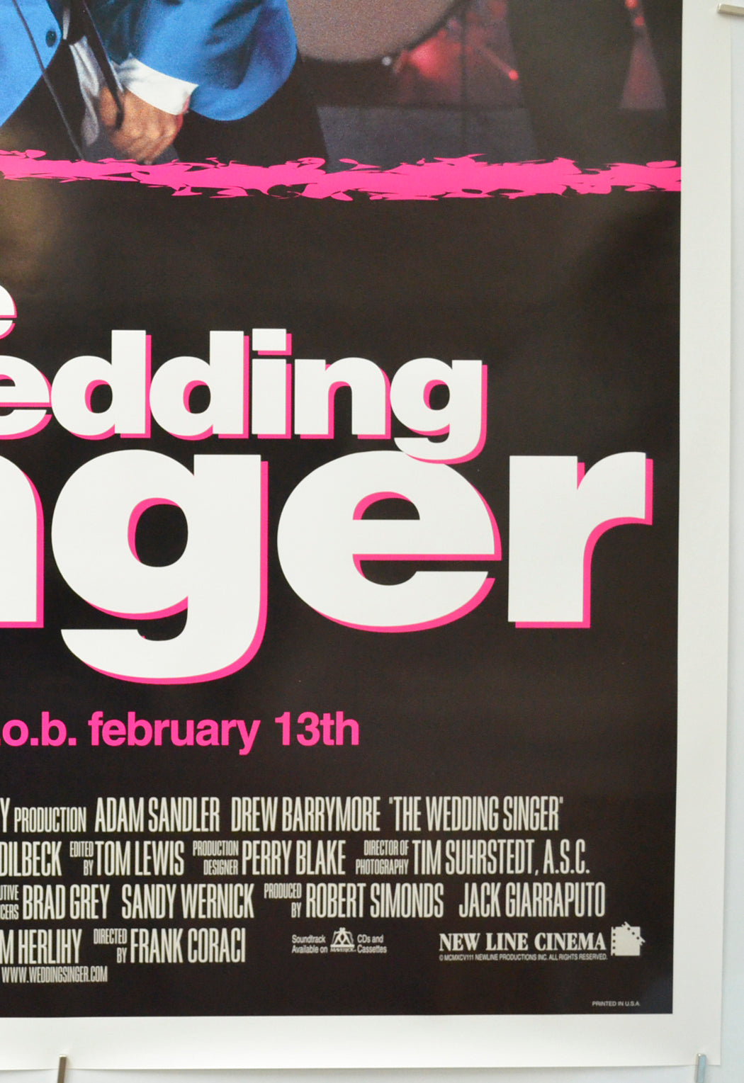 THE WEDDING SINGER (Bottom Right) Cinema One Sheet Movie Poster 