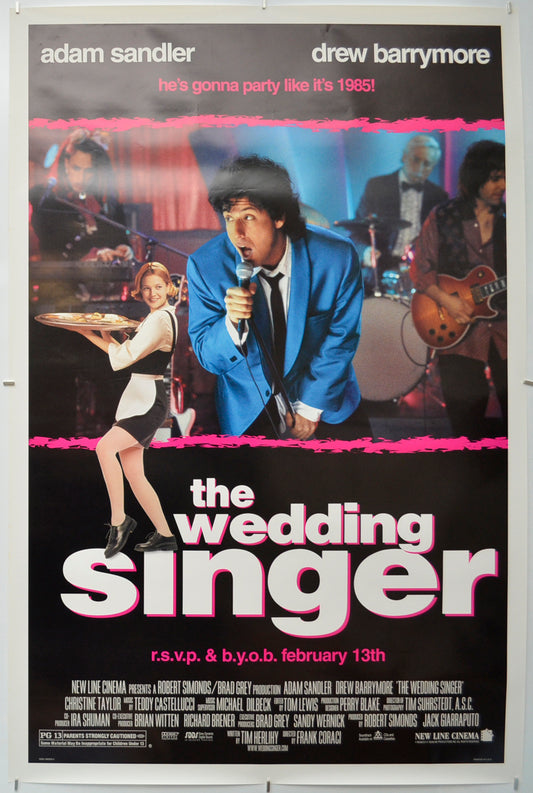 The Wedding Singer - Original One Sheet Poster - Film Poster - Movie Poster