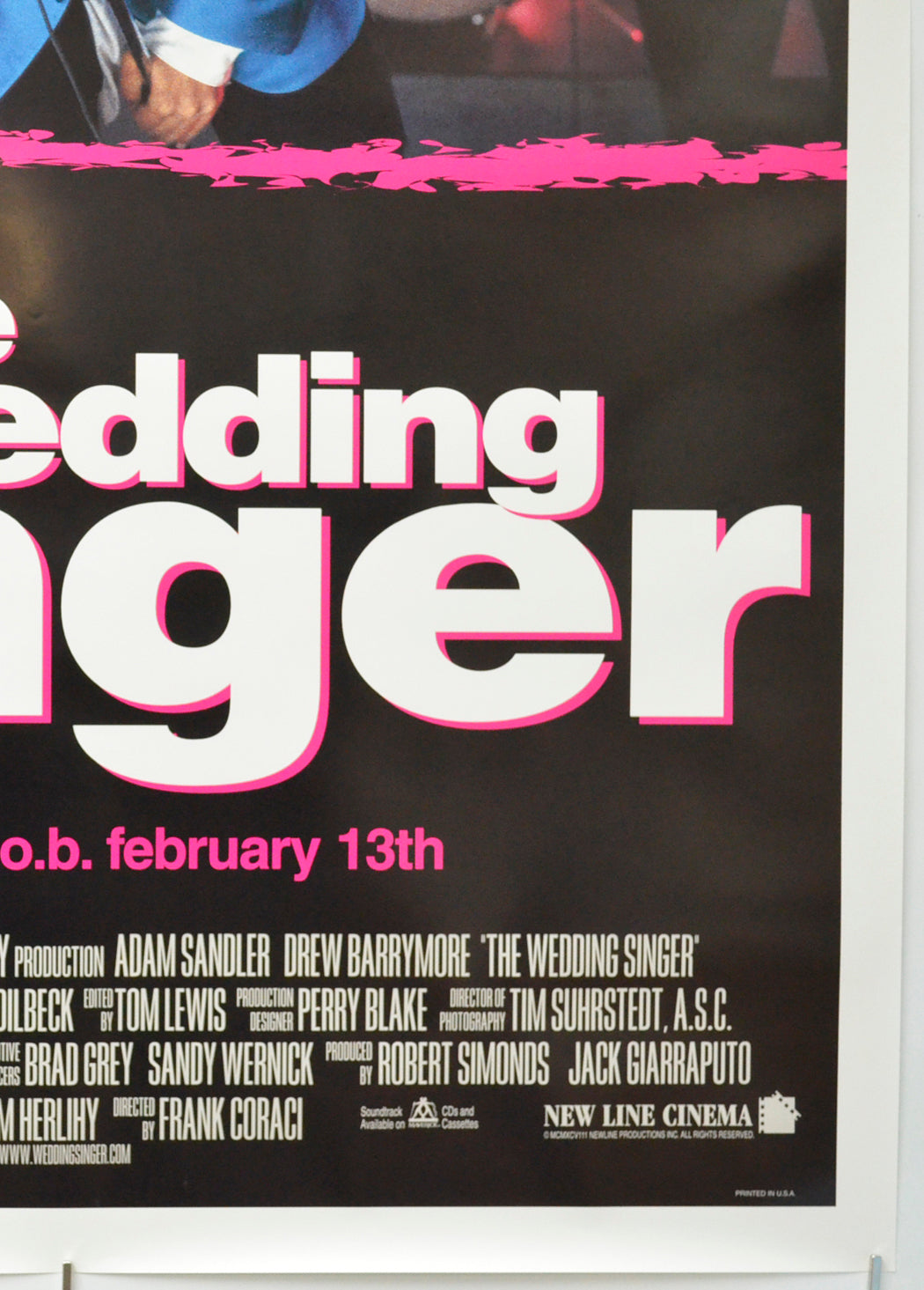 THE WEDDING SINGER (Bottom Right) Cinema One Sheet Movie Poster 