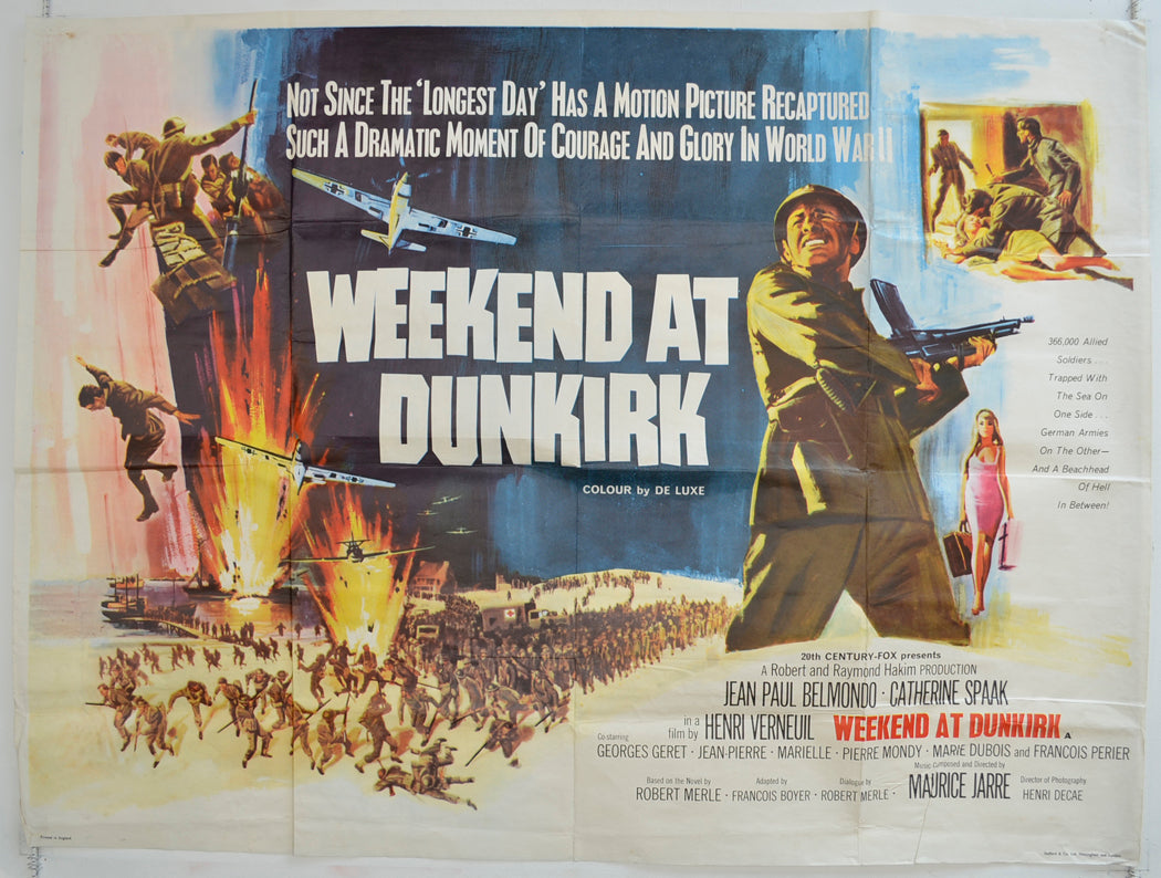 Weekend At Dunkirk Original Quad Poster - Film Poster - Movie Poster  