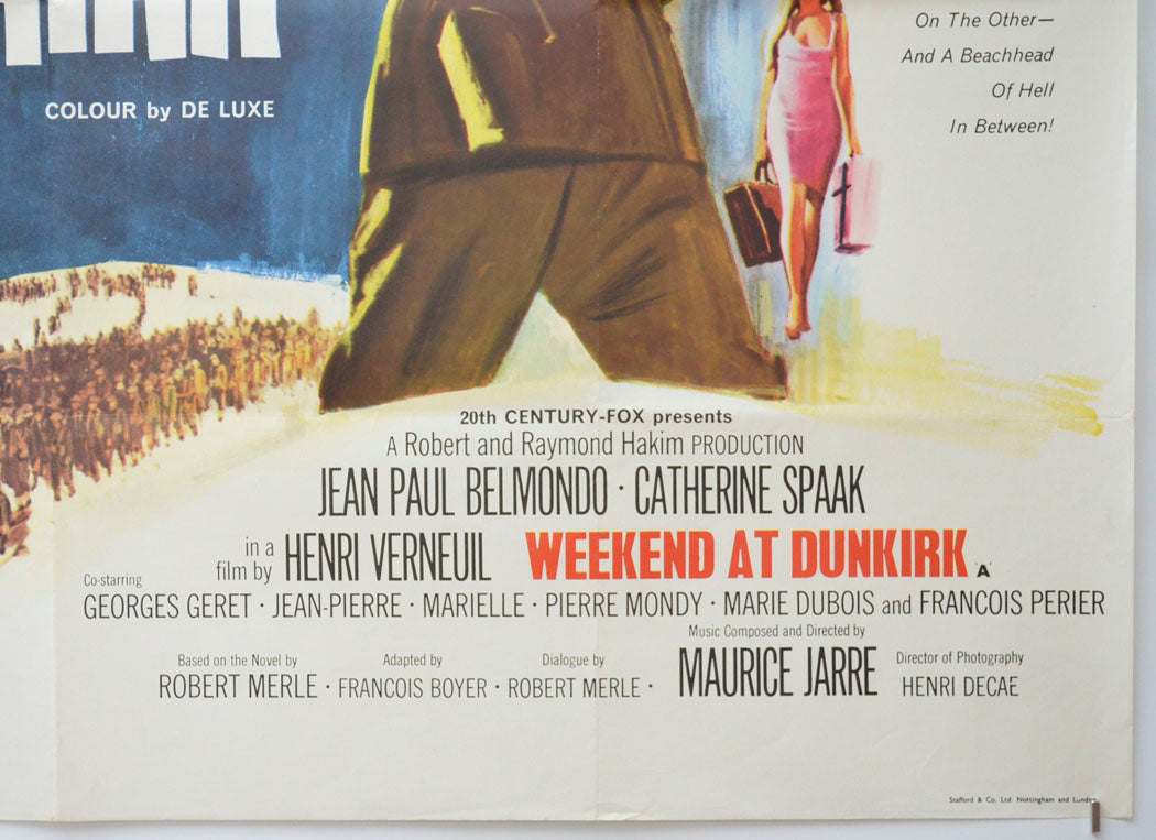 WEEKEND AT DUNKIRK (Bottom Right) Cinema Quad Movie Poster 