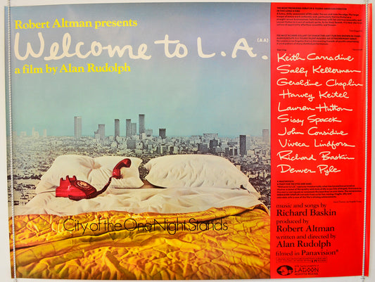 Welcome To L.A.  Original British Quad Poster - Film Poster - Movie Poster 