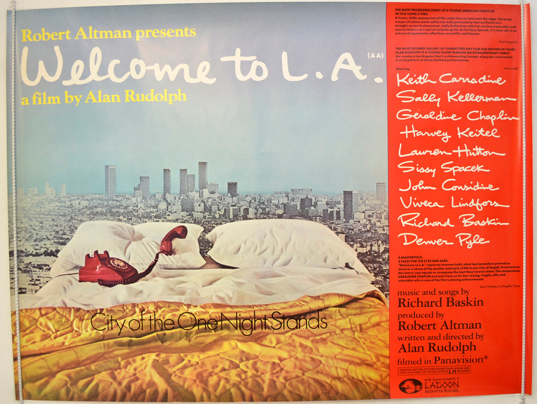 Welcome To L.A.  Original Quad Poster - Film Poster - Movie Poster 