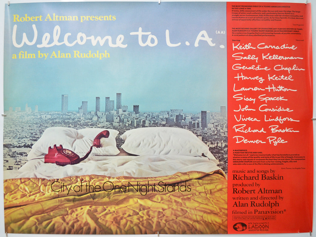 Welcome To L.A. Original Quad Poster - Film Poster - Movie Poster