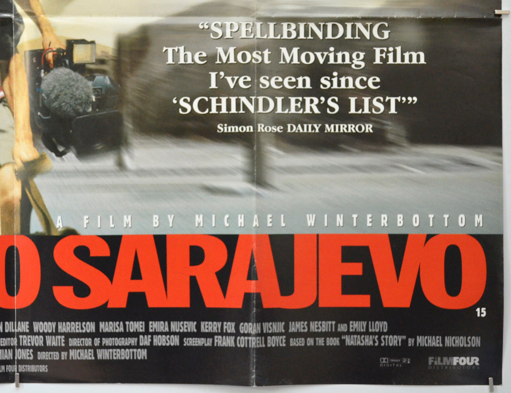 WELCOME TO SARAJEVO (Bottom Right) Cinema Quad Movie Poster 