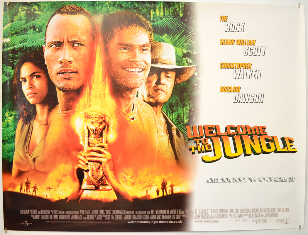 Welcome To The Jungle (a.k.a. The Rundown) Original Quad Poster - Film Poster - Movie Poster