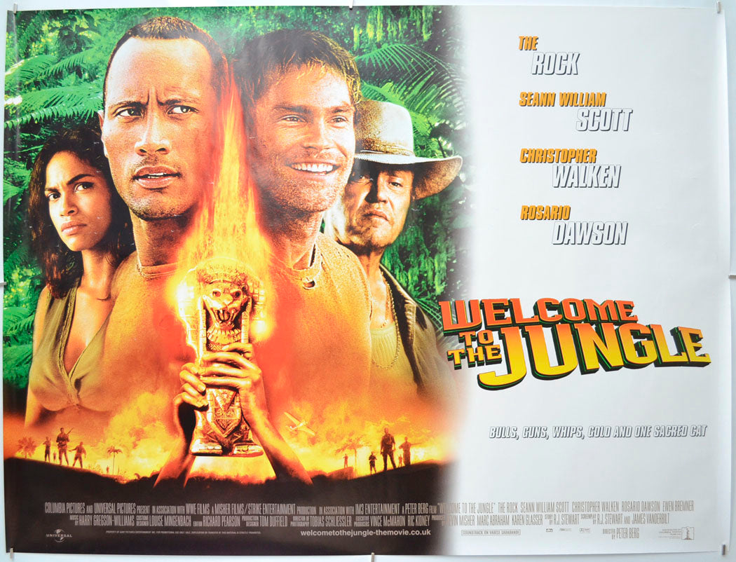 Welcome To The Jungle (a.k.a. The Rundown) Original Quad Poster - Film Poster - Movie Poster