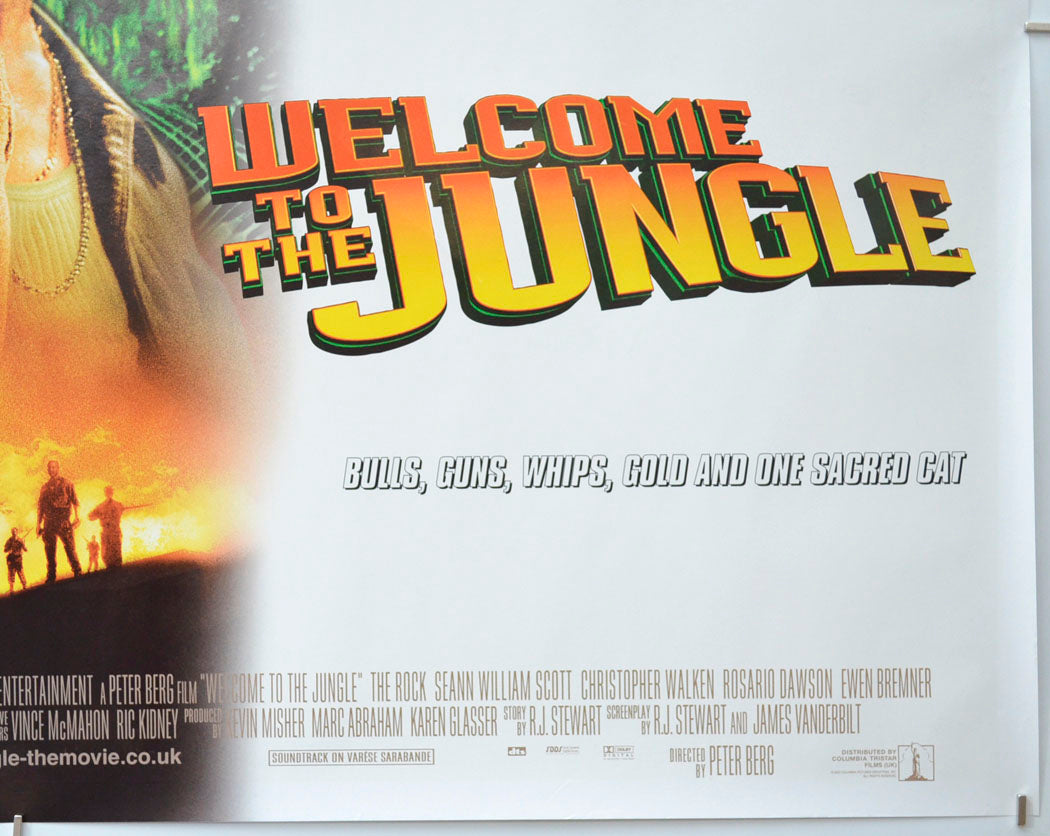 WELCOME TO THE JUNGLE (Bottom Right) Cinema Quad Movie Poster 