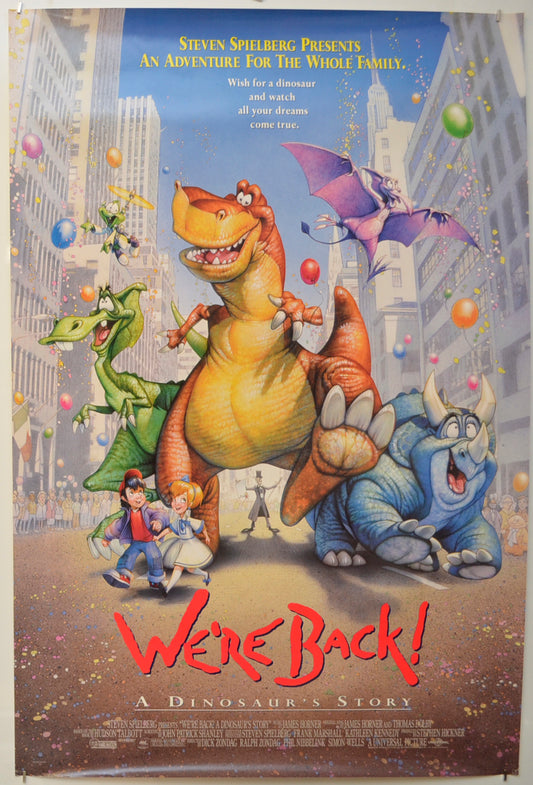 We're Back : A Dinosaur's Story  Original One Sheet Poster - Film Poster - Movie Poster