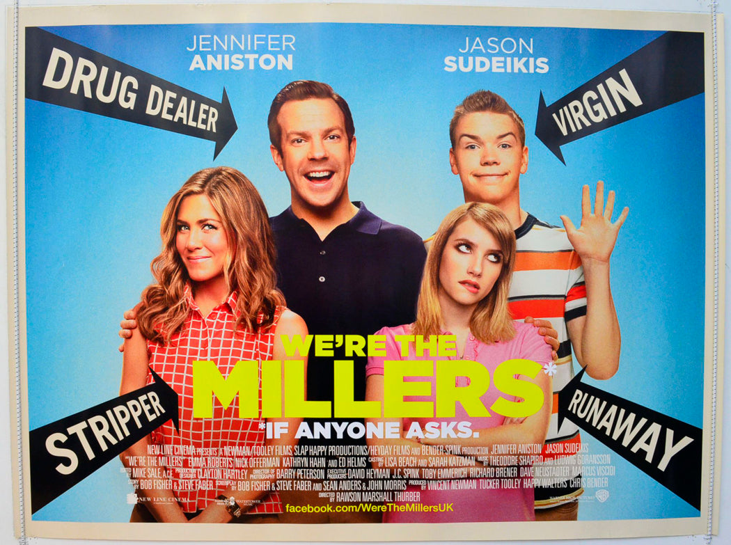 We're The Millers Original British Quad Poster - Film Poster - Movie Poster 