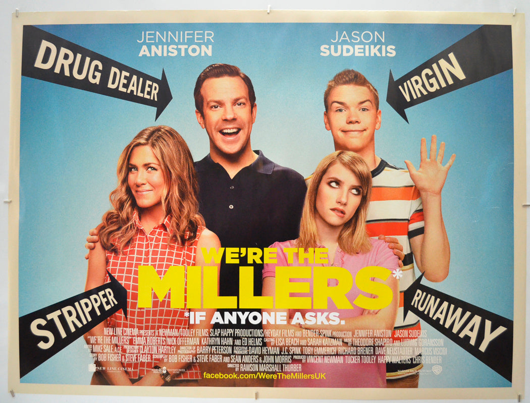 We’re The Millers - Original Quad Poster - Film Poster - Movie Poster