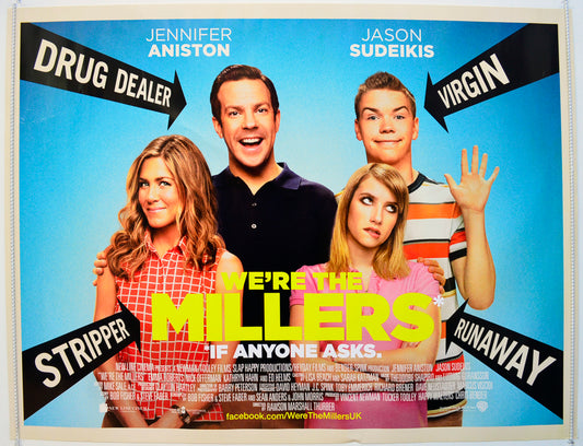 We're The Millers  Original British Quad Poster - Film Poster - Movie Poster 