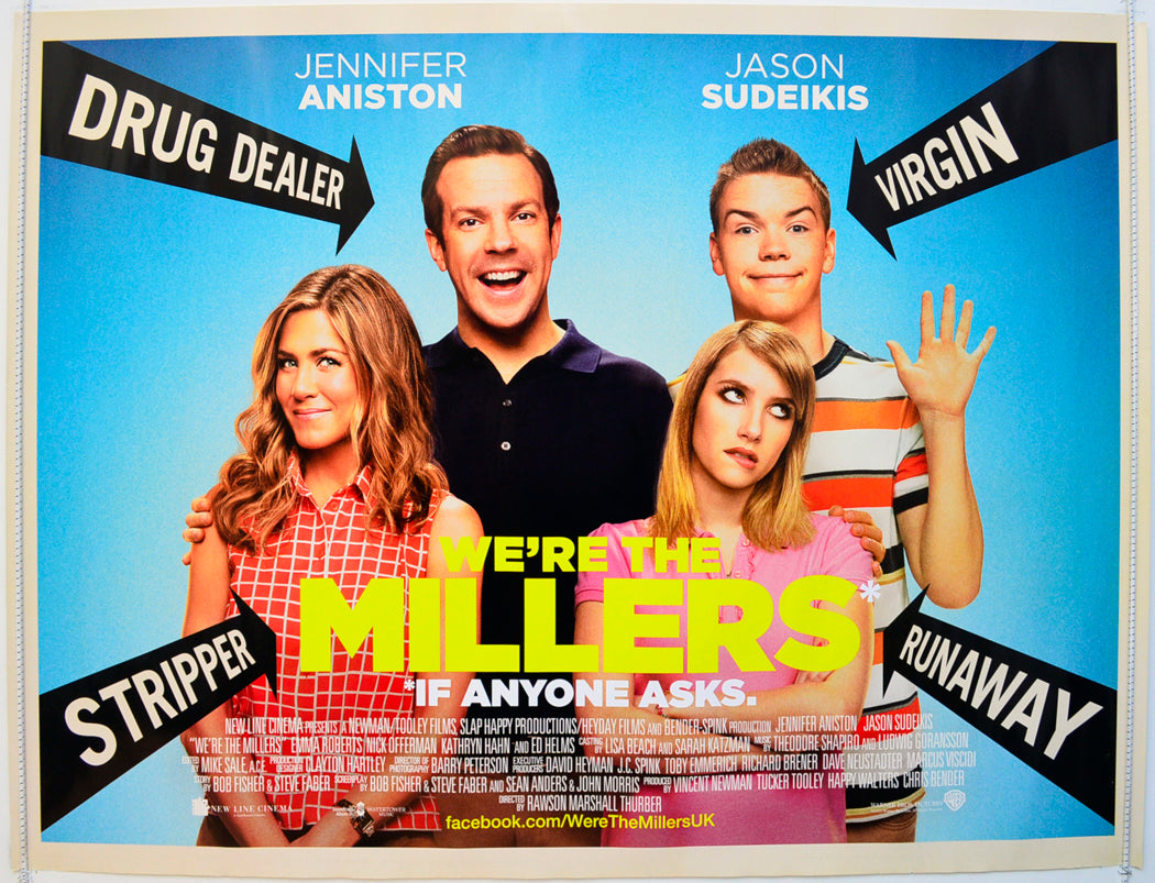 We're The Millers  Original British Quad Poster - Film Poster - Movie Poster 