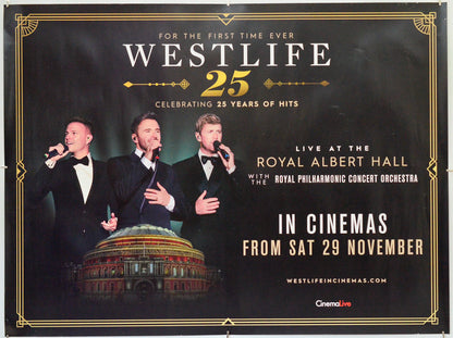 Westlife Live at The Royal Albert Hall - Original Quad Poster - Film Poster - Movie Poster