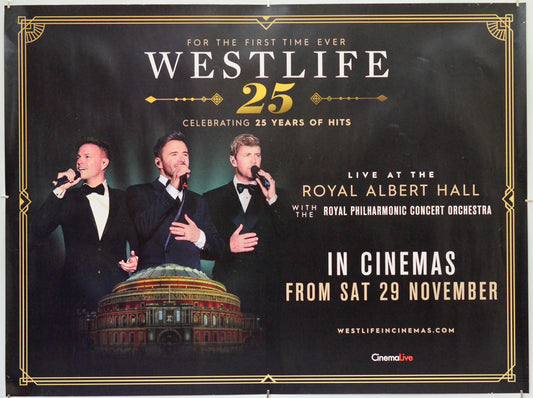 Westlife Live at The Royal Albert Hall - Original Quad Poster - Film Poster - Movie Poster