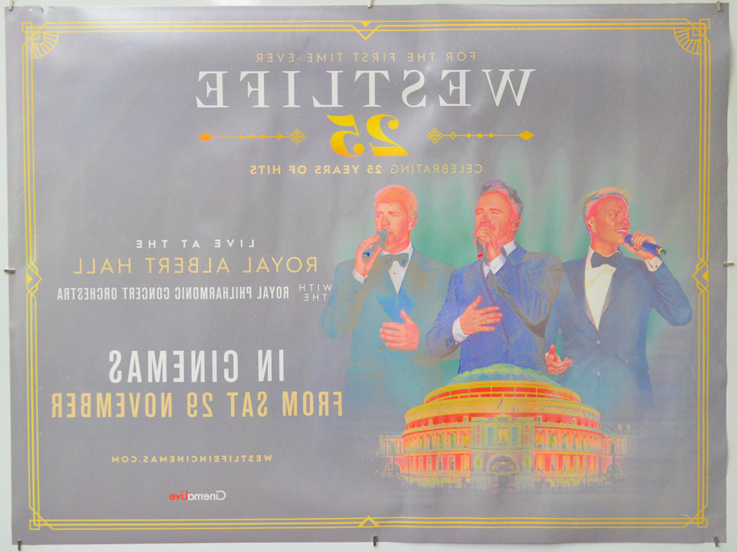 Westlife Live at The Royal Albert Hall (Back) Cinema Quad Movie Poster 