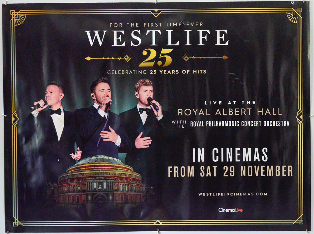 Westlife Live at The Royal Albert Hall - Original Quad Poster - Film Poster - Movie Poster