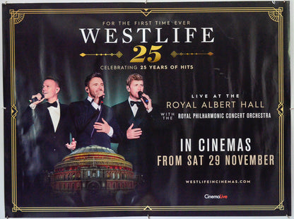 Westlife Live at The Royal Albert Hall - Original Quad Poster - Film Poster - Movie Poster