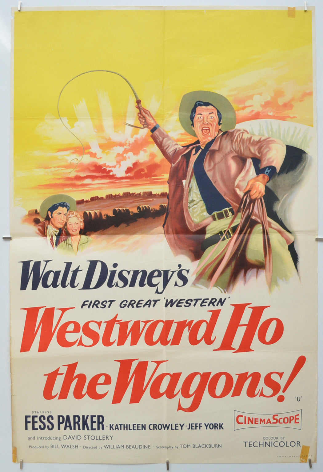 Westward Ho The Wagons! Original Double Crown Poster - Film Poster - Movie Poster