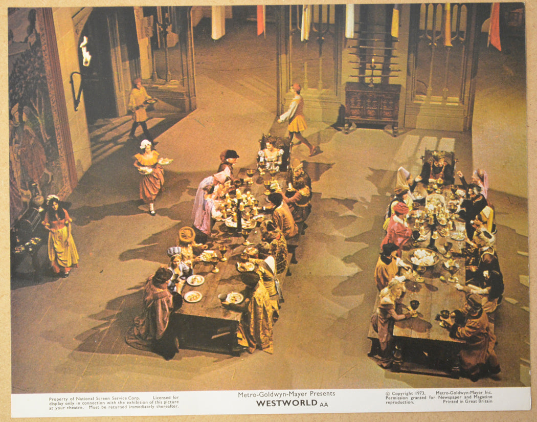 WESTWORLD (Card 7) Cinema Set of Colour FOH Stills / Lobby Cards 