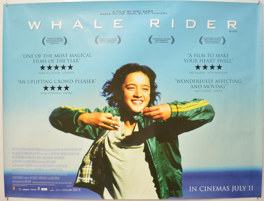 Whale Rider Original Quad Poster - Film Poster - Movie Poster  