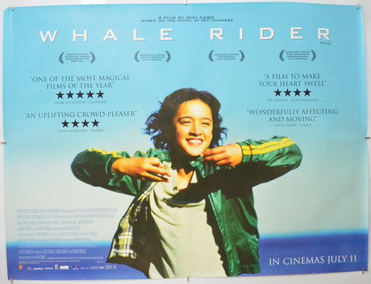 Whale Rider Original Quad Poster - Film Poster - Movie Poster