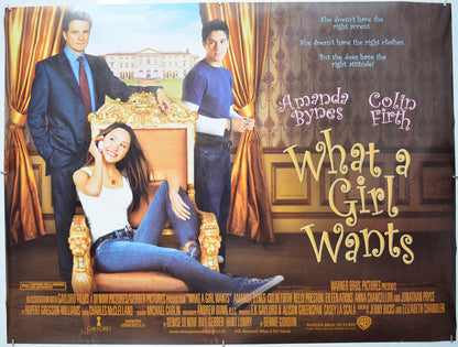 What A Girl Wants Original Quad Poster - Film Poster - Movie Poster