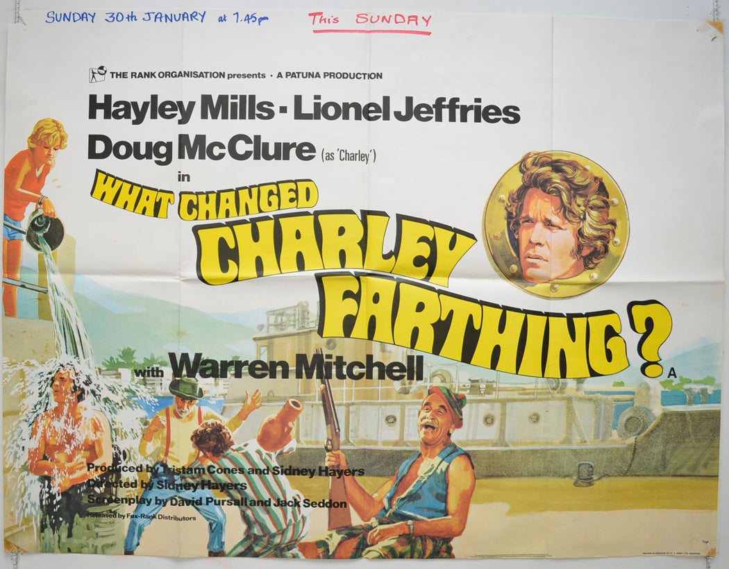 What Changed Charley Farthing? Original Quad Poster - Film Poster - Movie Poster  