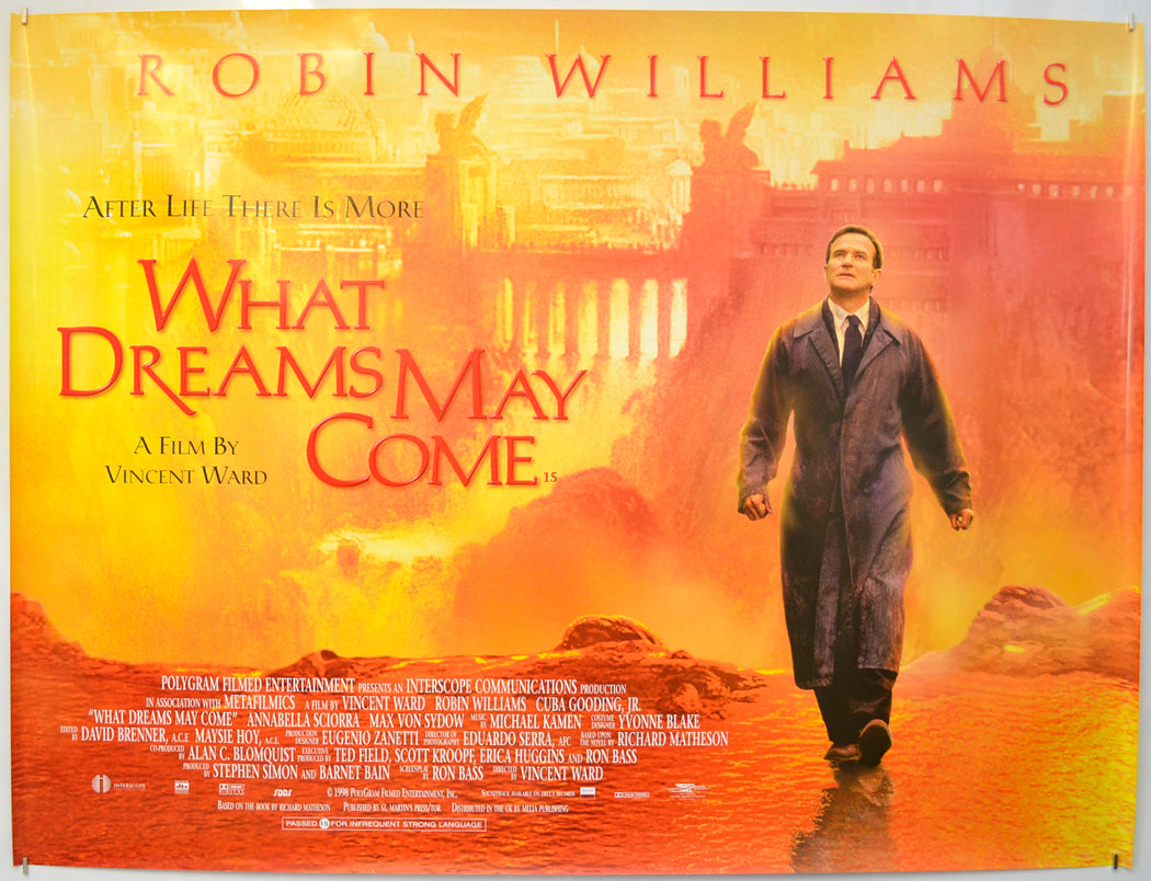 What Dreams May Come  Original Quad Poster - Film Poster - Movie Poster