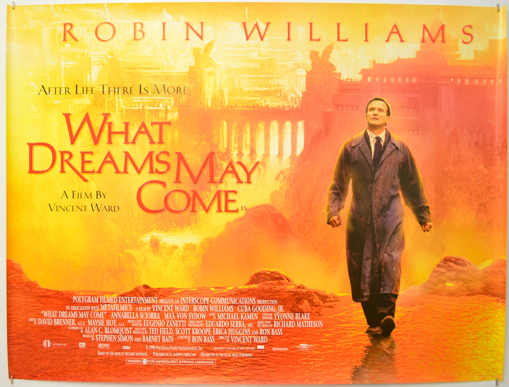 What Dreams May Come Original Quad Poster - Film Poster - Movie Poster  