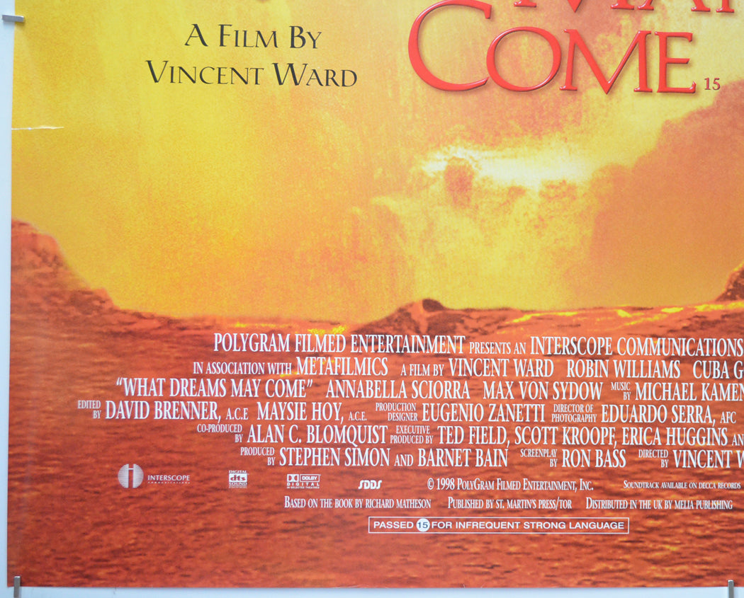 WHAT DREAMS MAY COME (Bottom Left) Cinema Quad Movie Poster 