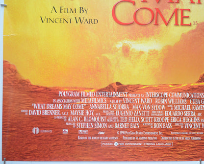 WHAT DREAMS MAY COME (Bottom Left) Cinema Quad Movie Poster 