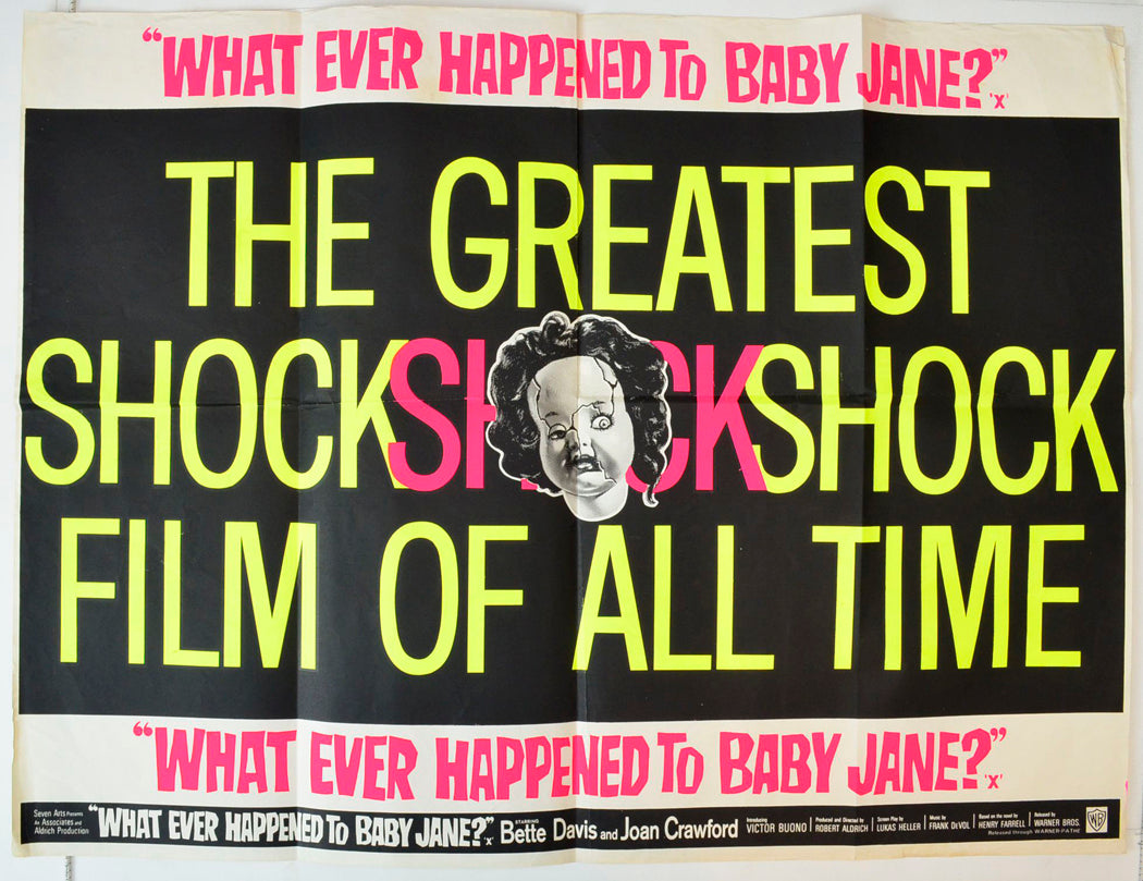 What Ever Happened To Baby Jane?  (Rare Teaser / Advance Poster)   Original British Quad Poster - Movie Poster