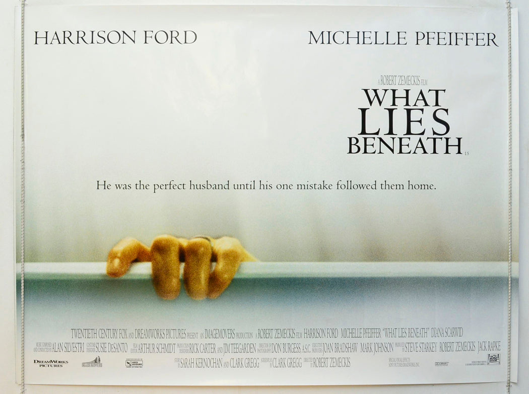 What Lies Beneath  Original British Quad Poster - Film Poster - Movie Poster