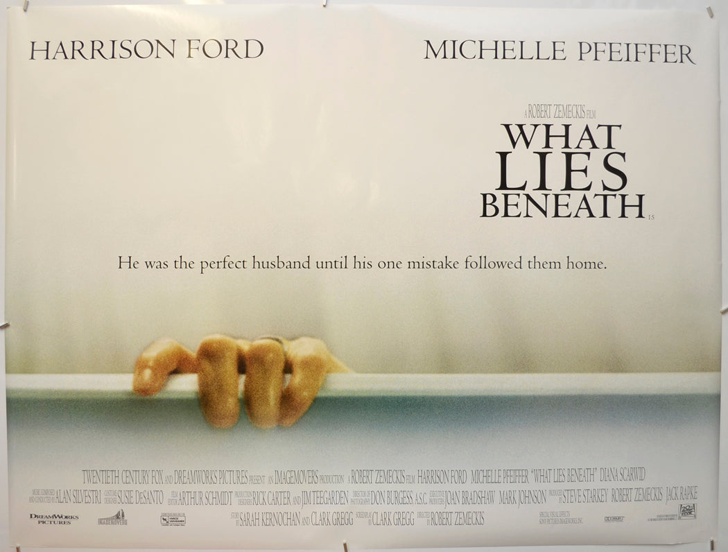 What Lies Beneath Original Quad Poster - Film Poster - Movie Poster