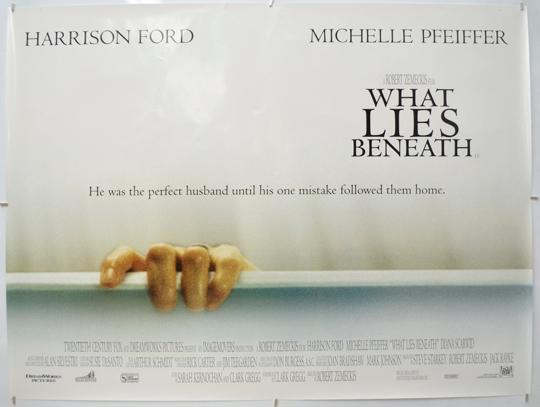 What Lies Beneath Original Quad Poster - Film Poster - Movie Poster