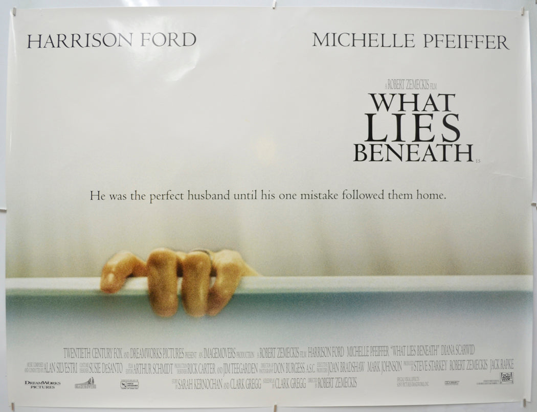 What Lies Beneath Original Quad Poster - Film Poster - Movie Poster