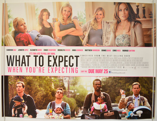 What To Expect When You're Expecting  Original British Quad Poster - Film Poster - Movie Poster 