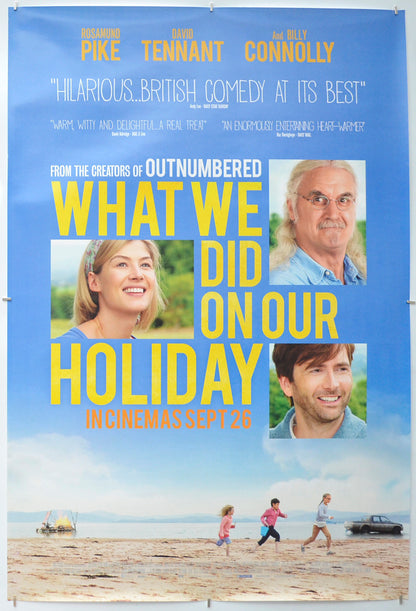 What We Did On Our Holiday Original One Sheet Poster - Film Poster - Movie Poster